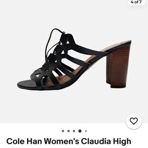 Cole Haan Women's Black Strappy Heels size 6.5B